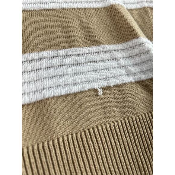 Lee Women Brown /white Stripe Pullover‎ Sweater Large - Picture 7 of 14